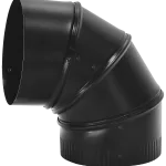 Black Stove Pipe Elbow