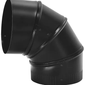 Black Stove Pipe Elbow