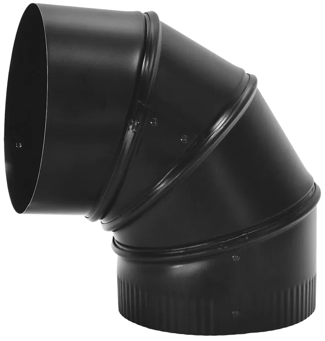 Black Stove Pipe Elbow