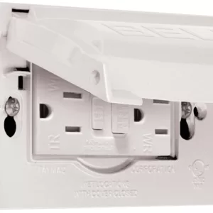 OUTDOOR GFI W/ COVER WHITE