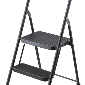 STEEL STEP STOOL 2-STEP GRAY