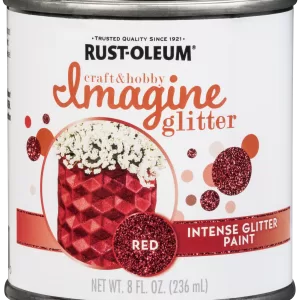 RED GLITTER FINISH 1/2PT