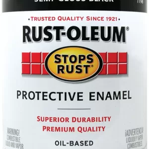 BLACK SEMIGLOSS STOP RUST QT