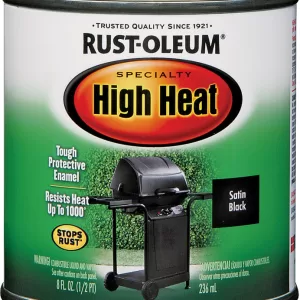 BLACK HIGH HEAT PAINT 1/2PT