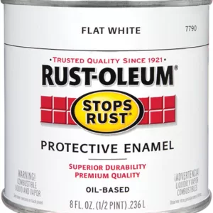 WHITE FLAT ENAM 1/2PT