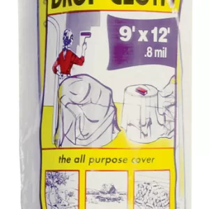 DROP CLOTH PLASTIC HD 12'X9'