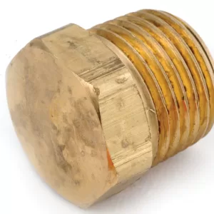 PLUG 1/2" HEX HEAD BRASS