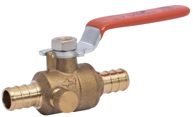 BALL VALVE 1/2 PEX W/WASTE