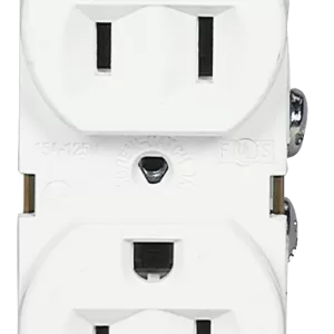 DUPLEX RECEPTACLE 15A WHITE