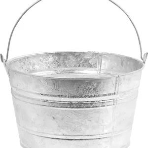 GALVANIZED SCRUB PAIL 4.25G