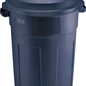 TRASH CAN BLUE PLASTIC 32G