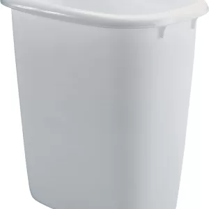 WASTE BASKET WHITE 14QT