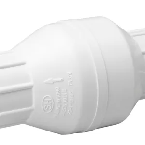 CHECK VALVE 1-1/2" HUB PVC