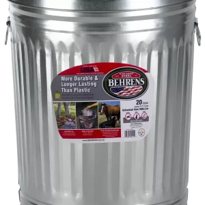 GARBAGE CAN GALVANIZED 20G