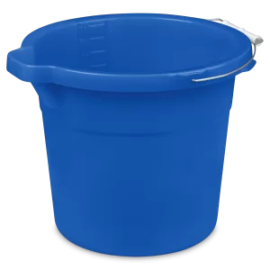 PAIL BLUE PLASTIC 12QT