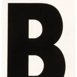 REFLECTIVE VINYL LETTER B 3"