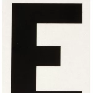 REFLECTIVE VINYL LETTER E 3"