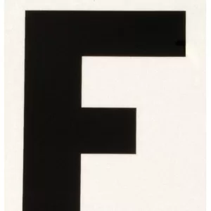 REFLECTIVE VINYL LETTER F 3"