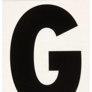 REFLECTIVE VINYL LETTER G 3"