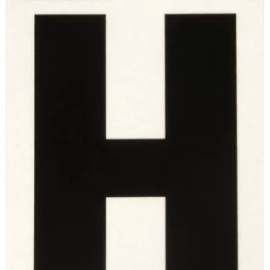 REFLECTIVE VINYL LETTER H 3"