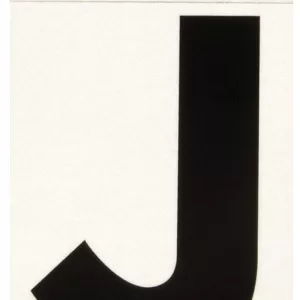 REFLECTIVE VINYL LETTER J 3"