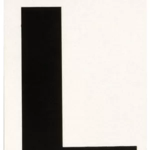 REFLECTIVE VINYL LETTER L 3"