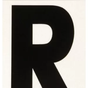 REFLECTIVE VINYL LETTER R 3"