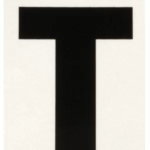 REFLECTIVE VINYL LETTER T 3"