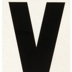 REFLECTIVE VINYL LETTER V 3"