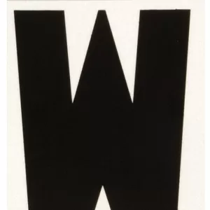 REFLECTIVE VINYL LETTER W 3"