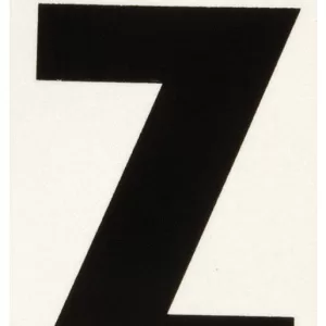 REFLECTIVE VINYL LETTER Z 3"