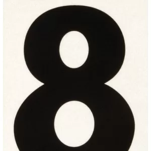 REFLECTIVE VINYL NUMBER 8 3"