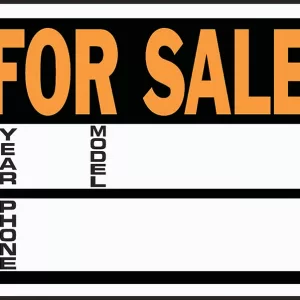 AUTO FOR SALE HYGLO SIGN