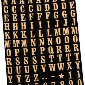 NUMBER/LETTER MYLAR 3/8"