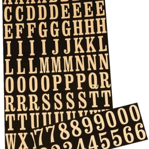 MYLAR NUMBERS/LETTERS 1"
