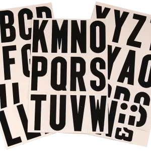 SELF-ADHESIVE LETTER SET: 3"