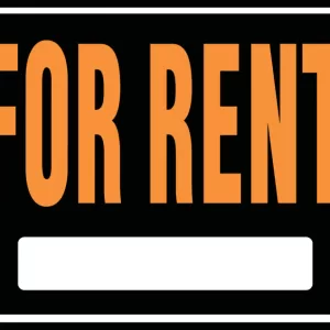 SIGN: FOR RENT JUMBO