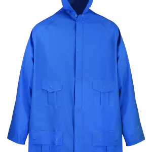 RAIN PARKA: LARGE BLUE