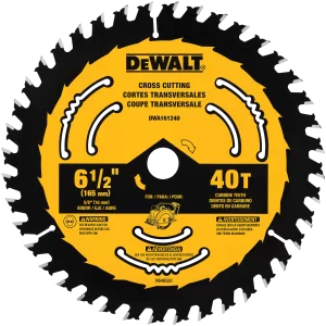 CIRC BLADE 6-1/2" FINISH 40T