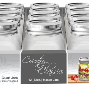 CANNING JARS WDE QRT 12P
