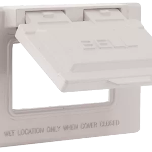 WHITE GFCI OUTLET COVER