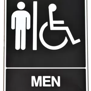 BATHROOM MEN HANDICAP SIGN