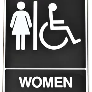 BATHROOM WOMEN HANDICAP SIGN