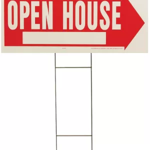 OPEN HOUSE RD/WHT LAWN SIGN