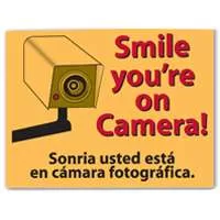 SIGN: SMILE YOU'RE ON CAMERA