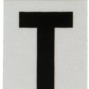 REFLECTIVE VINYL LETTER T 1"