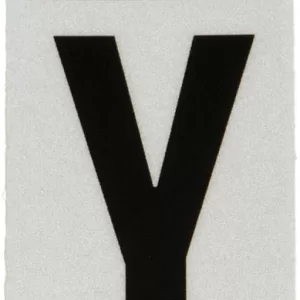 REFLECTIVE VINYL LETTER Y 1"