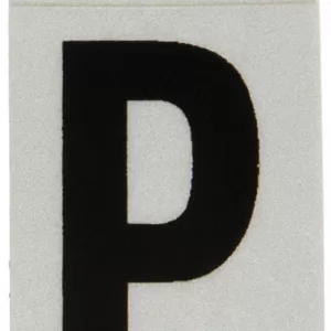 REFLECTIVE VINYL LETTER P 1"