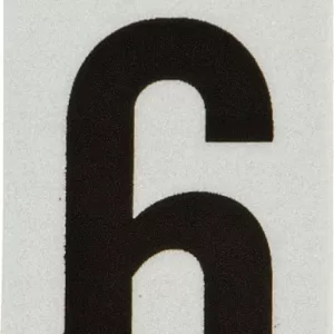 REFLECTIVE VINYL NUMBER 6 1"