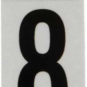 REFLECTIVE VINYL NUMBER 8 1"